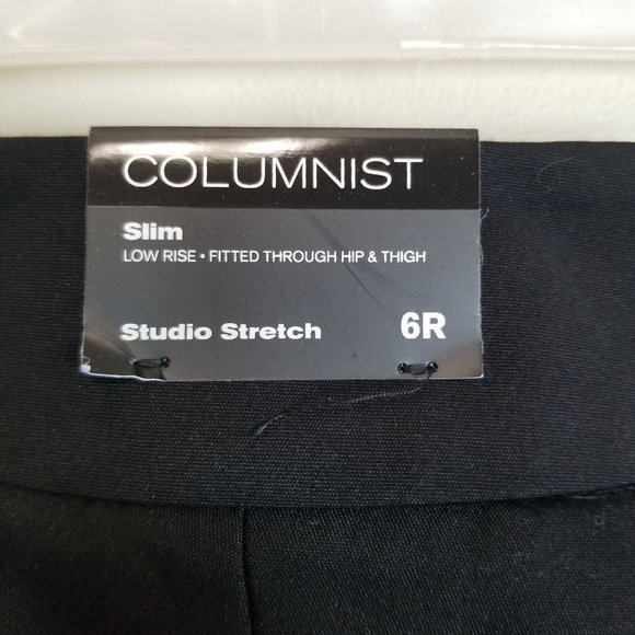 Express Womens 6R Black Tuxedo Striped Columnist S - Picture 7 of 10